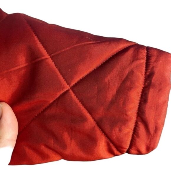 Ariat | Quilted Faux Fur Collar Puffer Coat Red Size M | NWOT - Picture 7 of 11